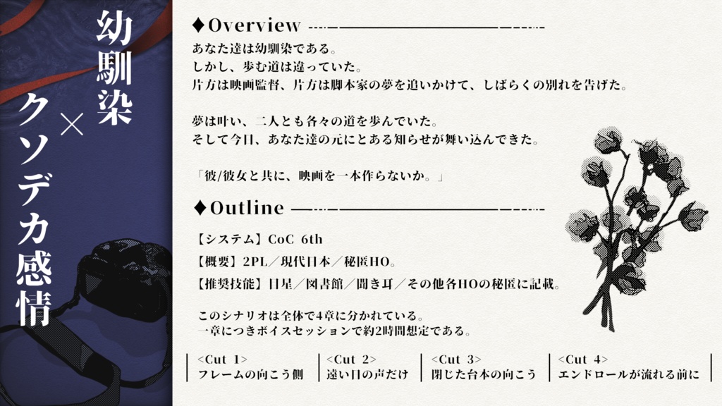 【新規2PL】CoC 6th - 君がラストシーンで笑うなら【SPLL:E191286】