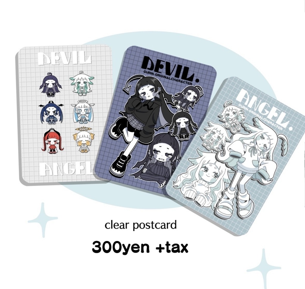 clear postcard