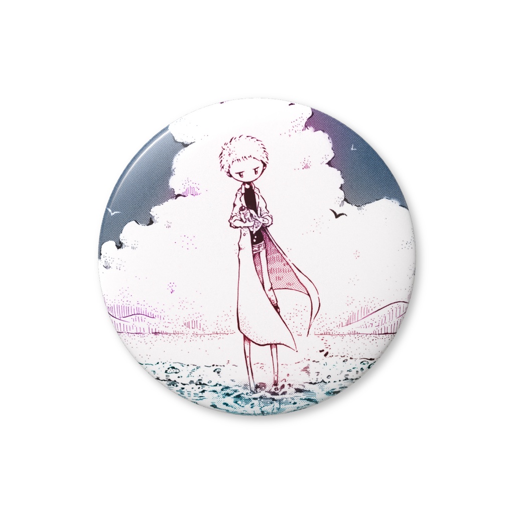 「遠い手紙」缶バッジ（バリュー）32mm 