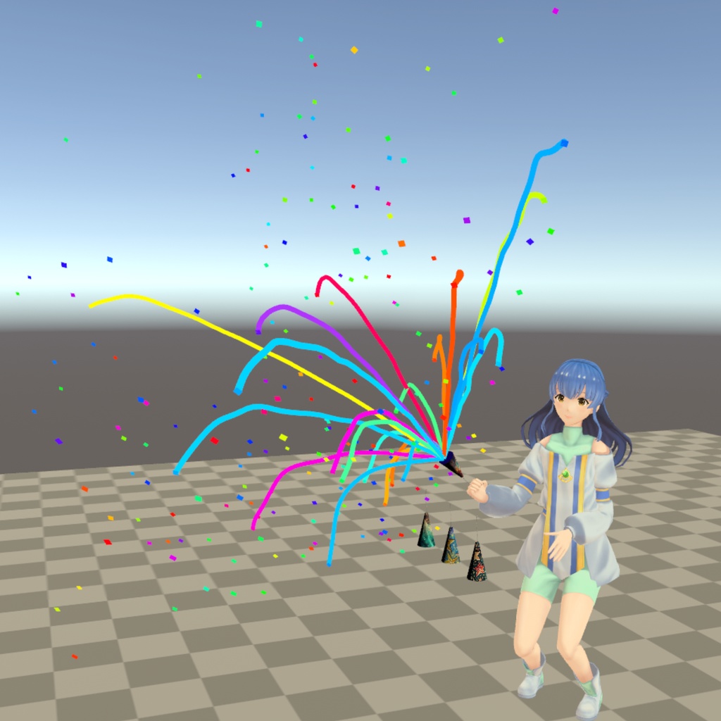 【無料】【cluster用アイテムギミック】Party Popper