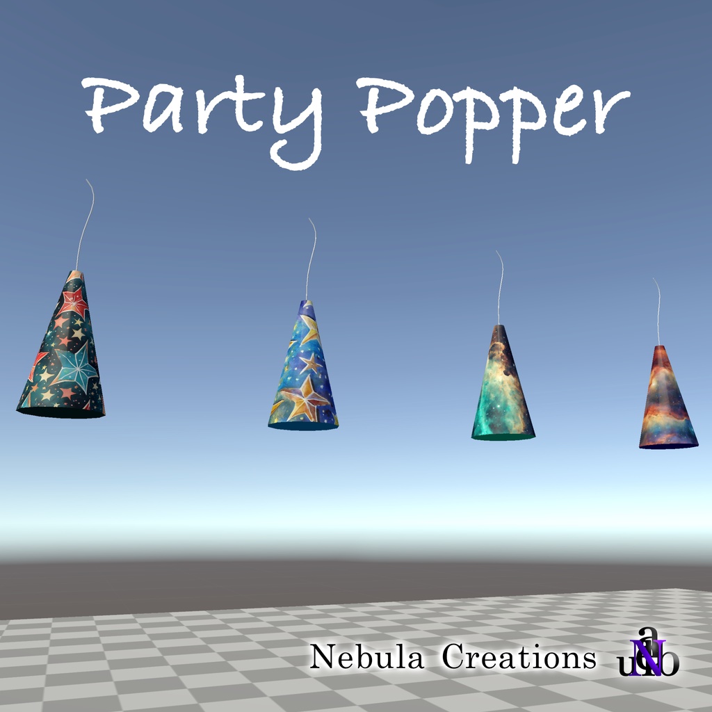 【無料】【cluster用アイテム】Party Popper