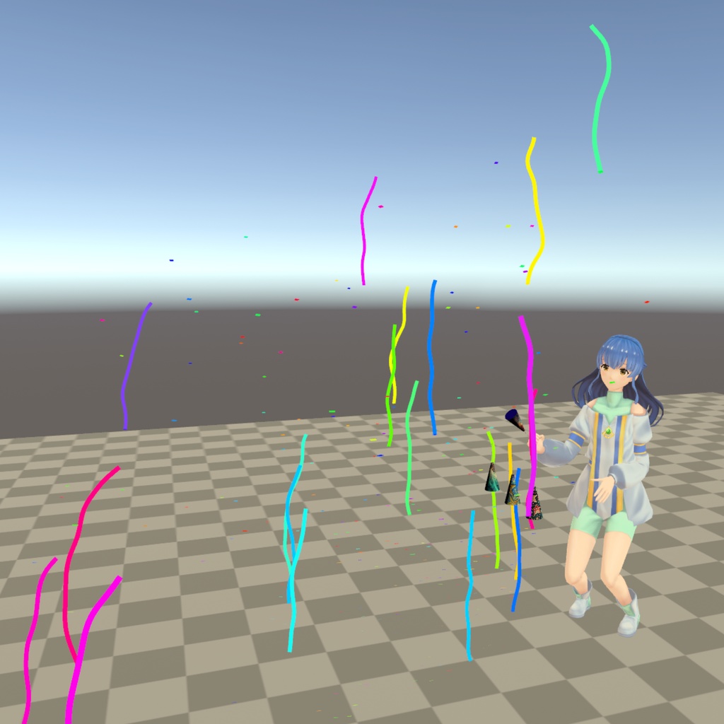 【無料】【cluster用アイテムギミック】Party Popper