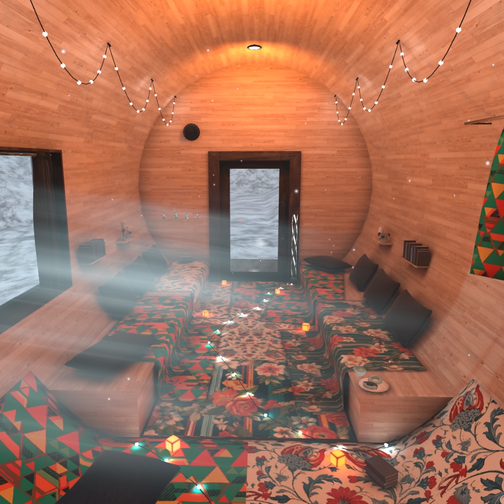 【VRChat・cluster向けワールド】Barrel House (Day/Night)