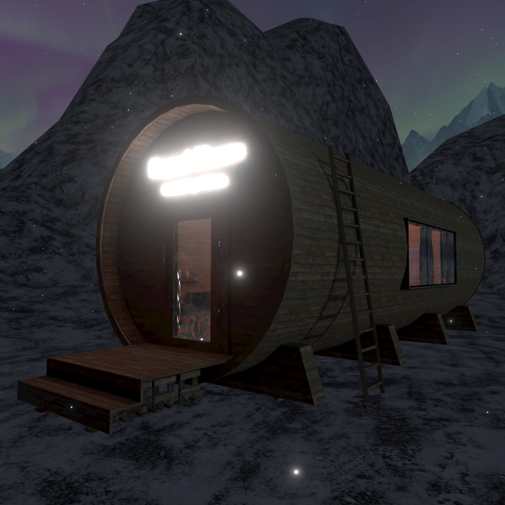 【VRChat・cluster向けワールド】Barrel House (Day/Night)