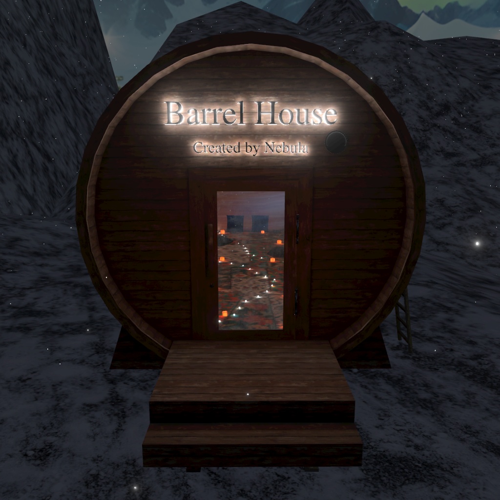 【VRChat・cluster向けワールド】Barrel House (Day/Night)