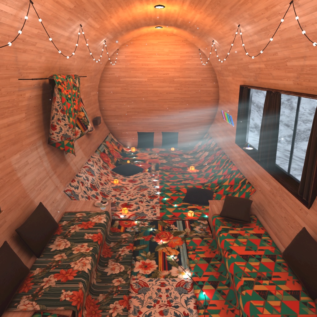 【VRChat・cluster向けワールド】Barrel House (Day/Night)