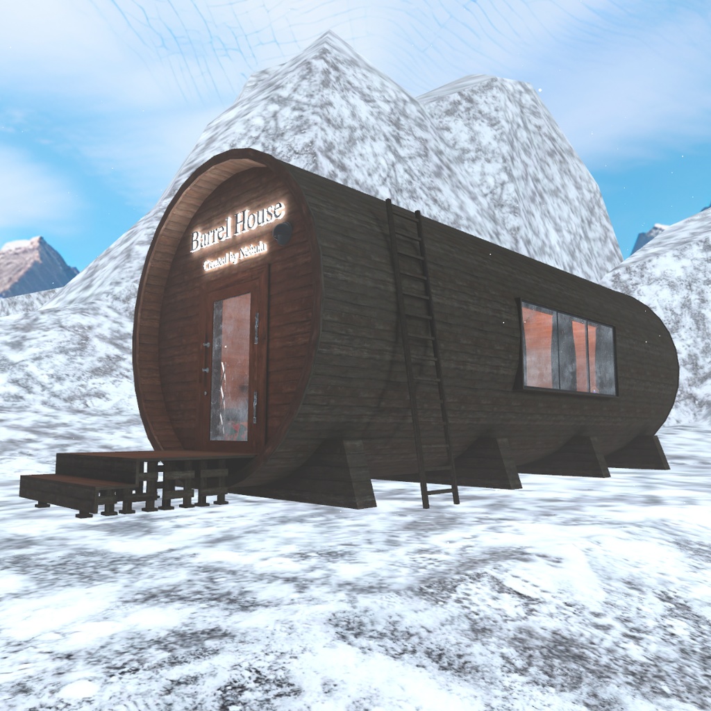 【VRChat・cluster向けワールド】Barrel House (Day/Night)