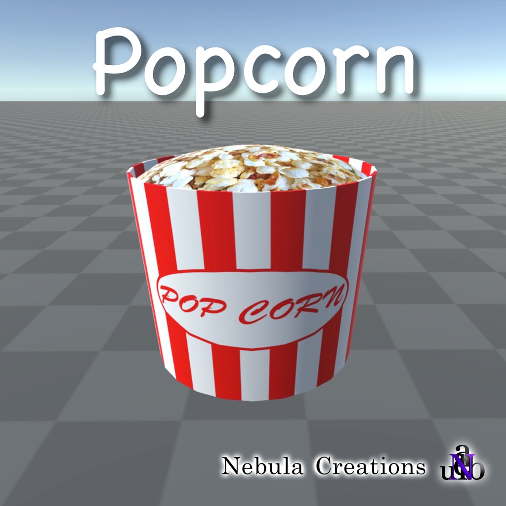 【無料】【cluster用アイテム】Popcorn