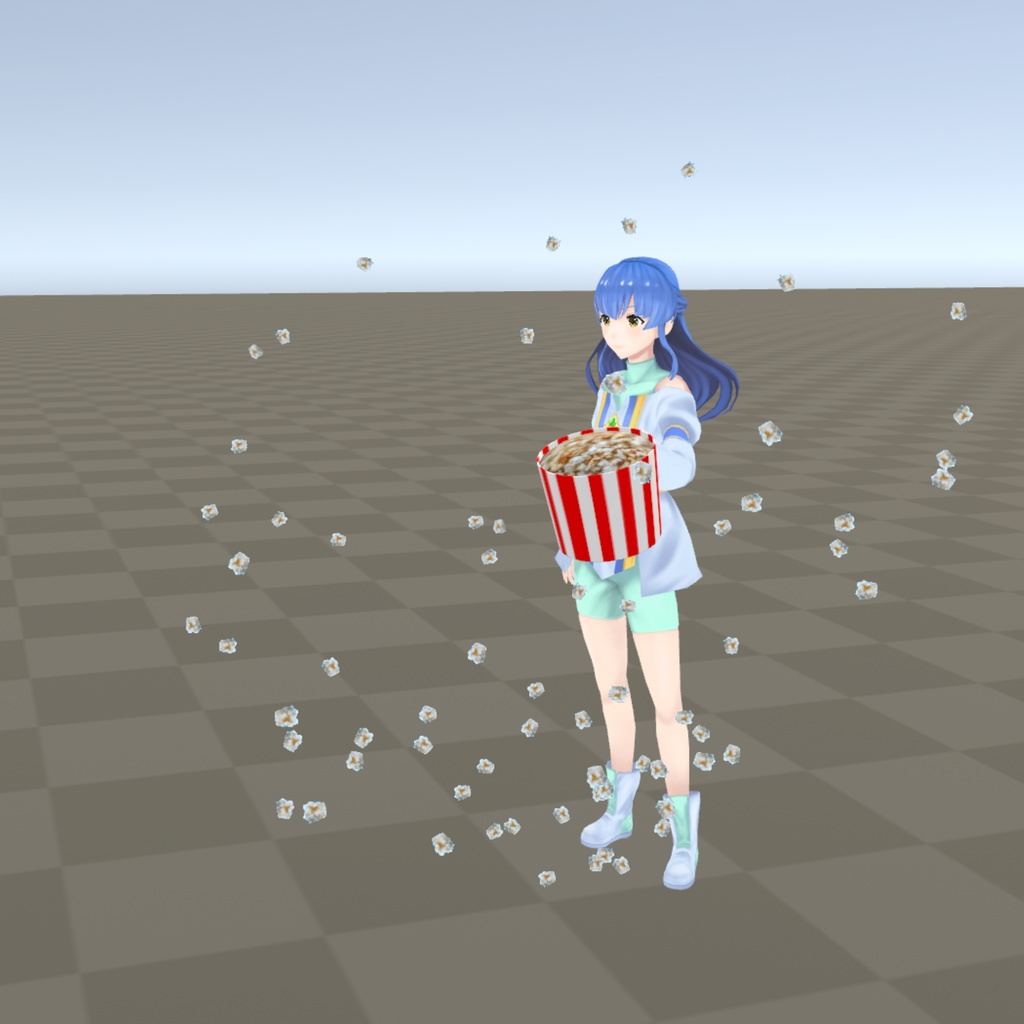 【無料】【cluster用アイテムギミック】Popcorn