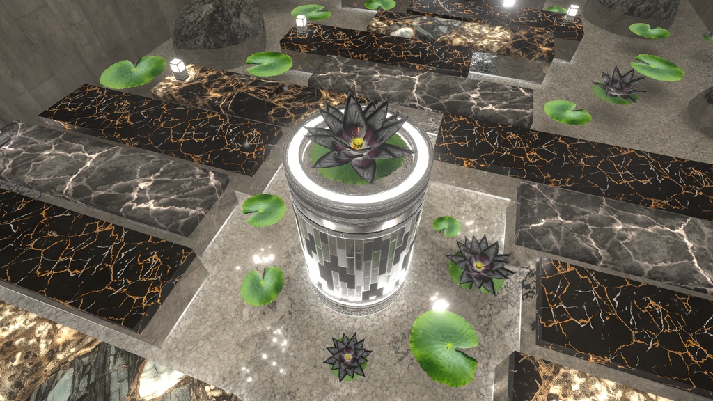 【VRChat向けワールド】Black Lotus