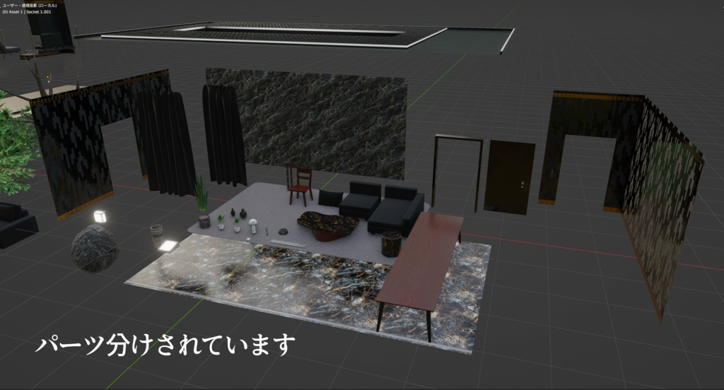 【VRChat向けワールド】Black Lotus