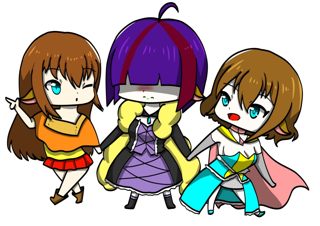 ファンタジア王女達アクリルキーホルダー