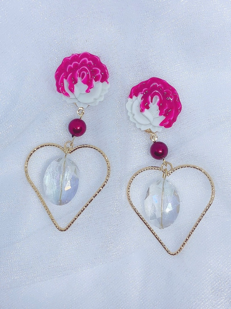 ツイステ　ハーツラビュル　塗りかけバラアクセ
