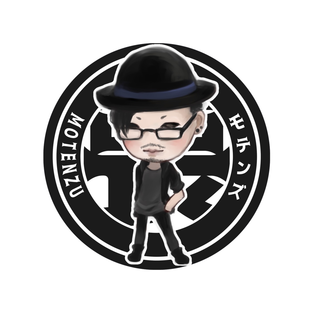 【六色】モテンズメンバーイラストステッカー