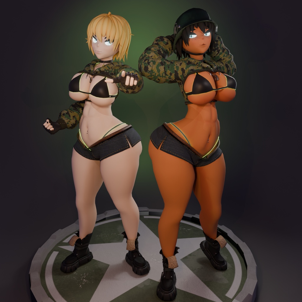 BAD COMPANY (VRC + Blender Rig)