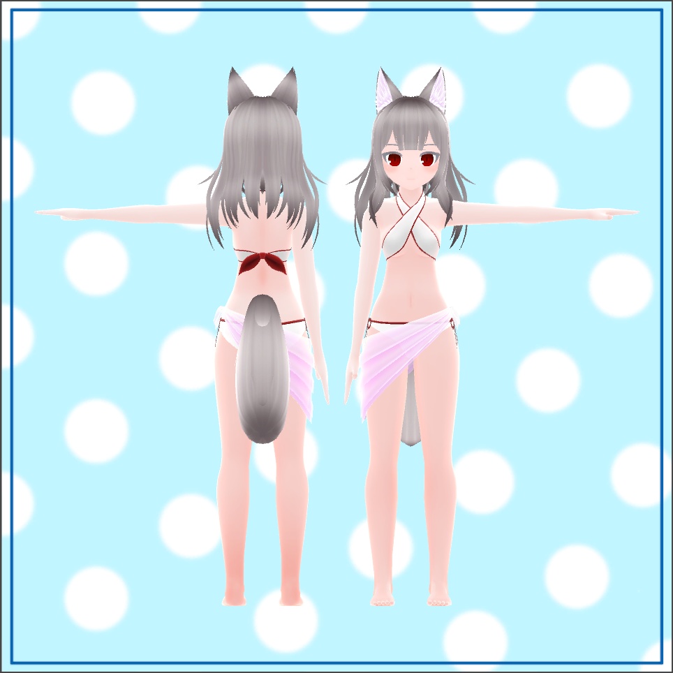 オリジナル3Dモデル『ライム』【水着衣装追加!】