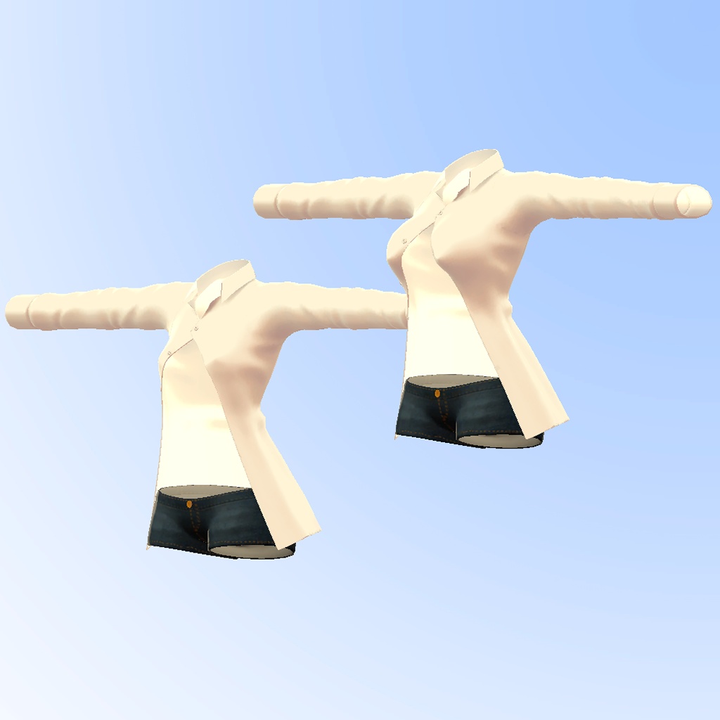 ひるね屋の前開きワイシャツ for Quiche