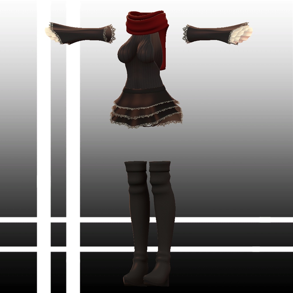 ひるね屋のニットレオタード for Maya