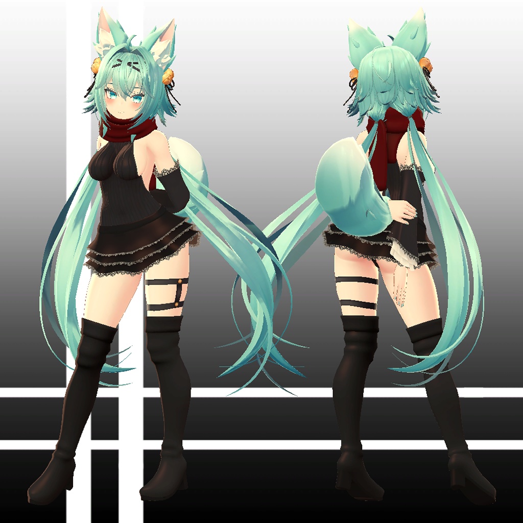 ひるね屋のニットレオタード for 竜胆