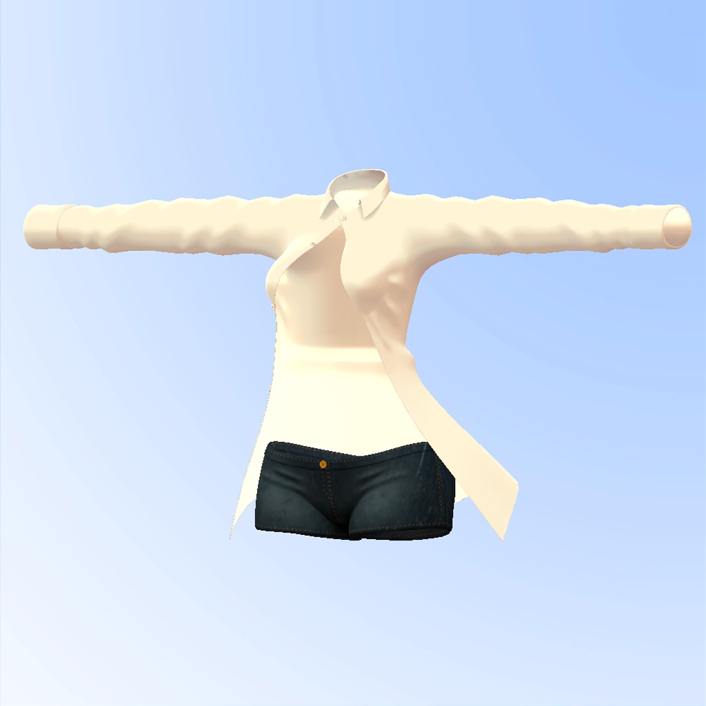 ひるね屋の前開きワイシャツ for Kikyo