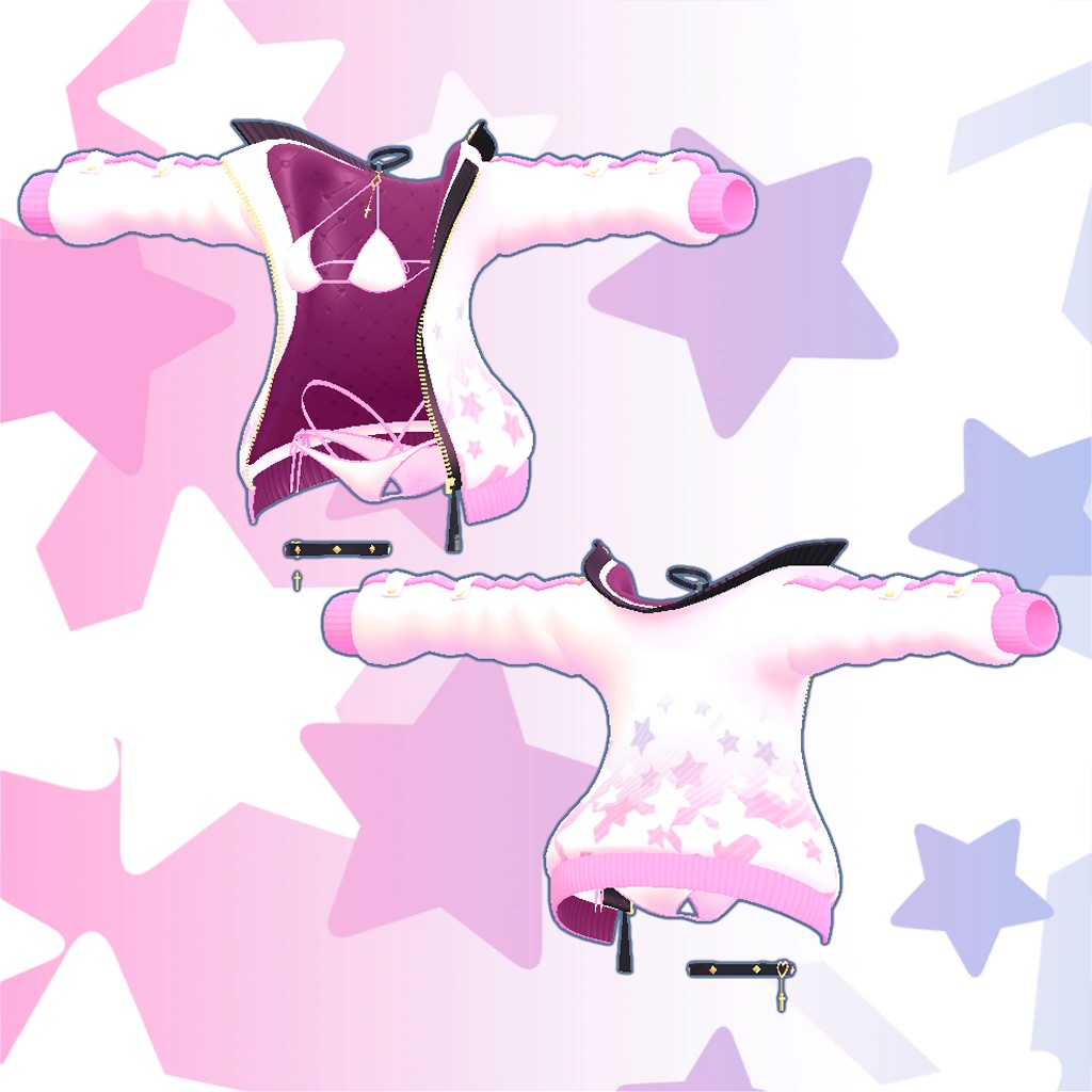 ひるね屋のStar Bikini Jacket for Kikyo