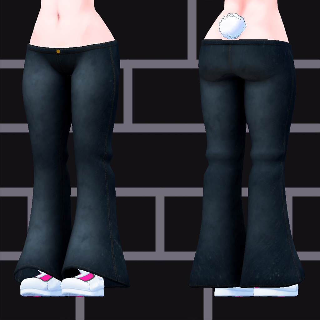 ひるね屋のワイドレッグジーンズ for Tycho