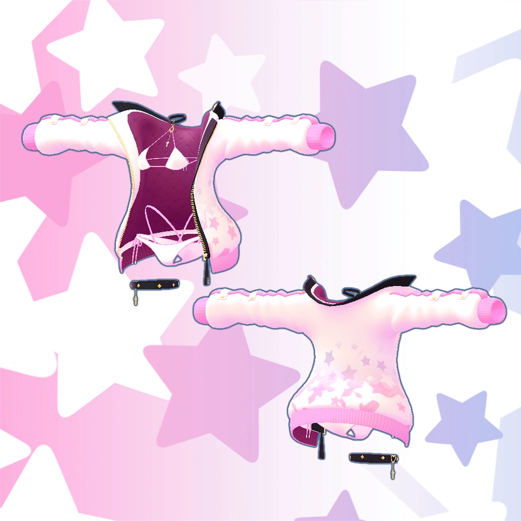 ひるね屋のStar Bikini Jacket for 竜胆