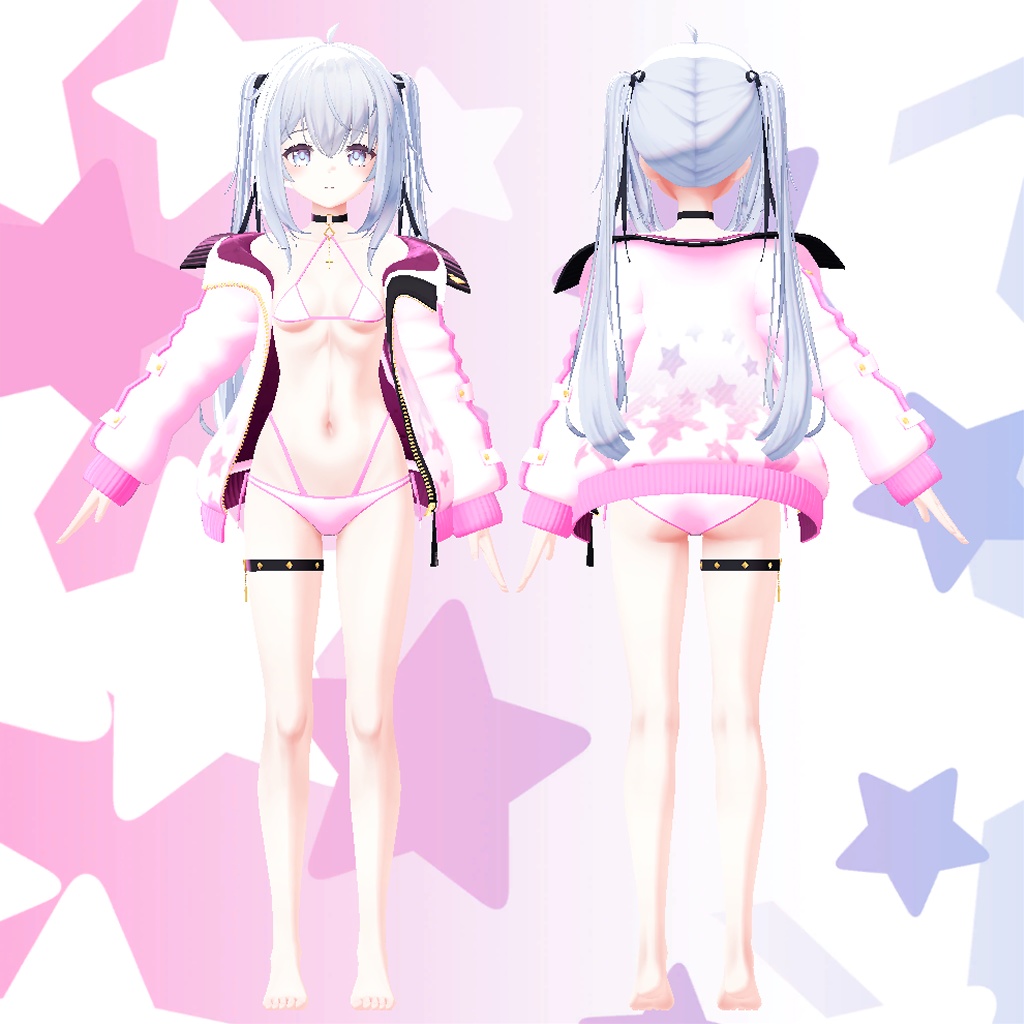 ひるね屋の Star Bikini Jacket for Sapphy
