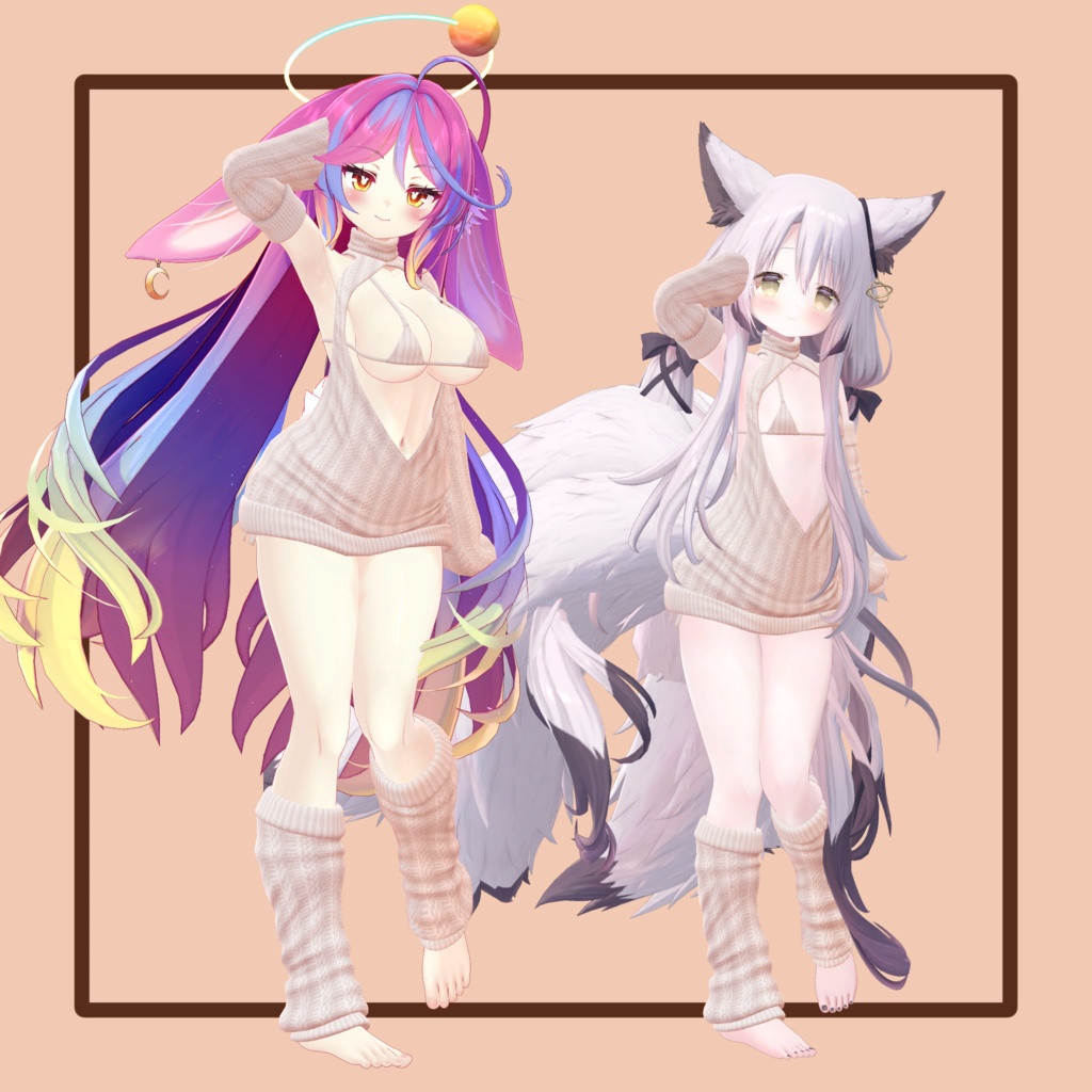 【10アバター対応】ひるね屋のKnit Bikini Sweater