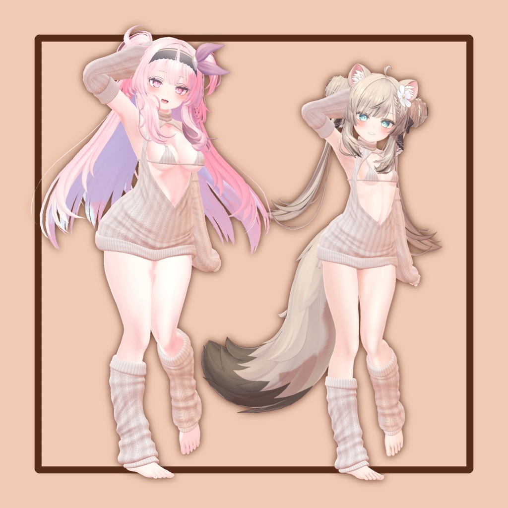 【10アバター対応】ひるね屋のKnit Bikini Sweater