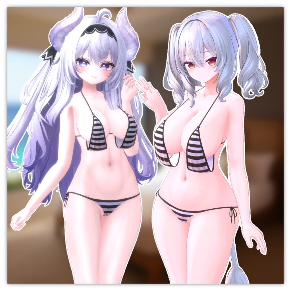ミルティナ用追加❣️ひるね屋のLoose Bikini【複数アバター対応】