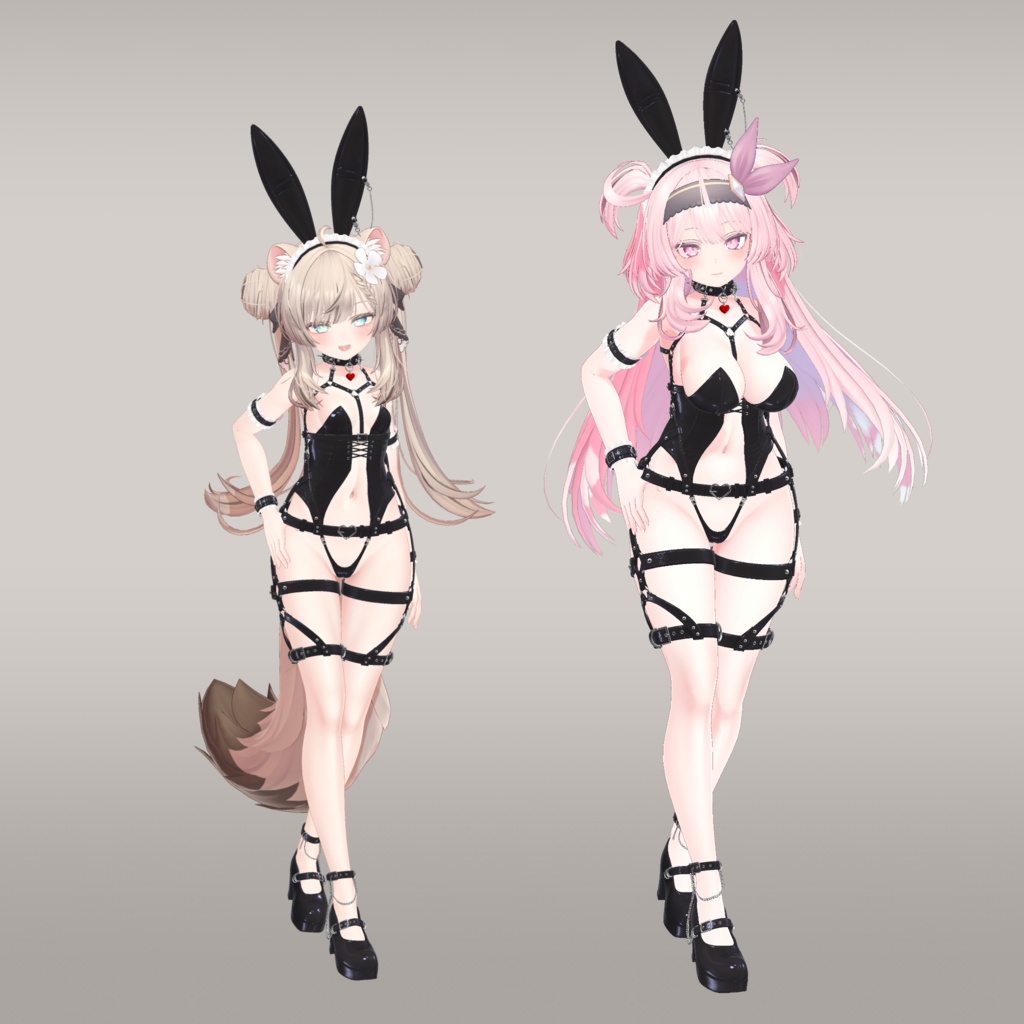 HarnessBunnyMaid【9アバター対応】