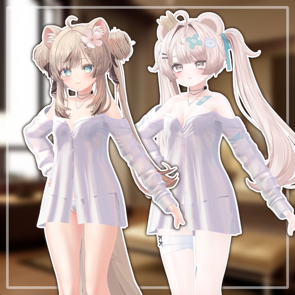 Barely Buttoned【複数アバター対応】