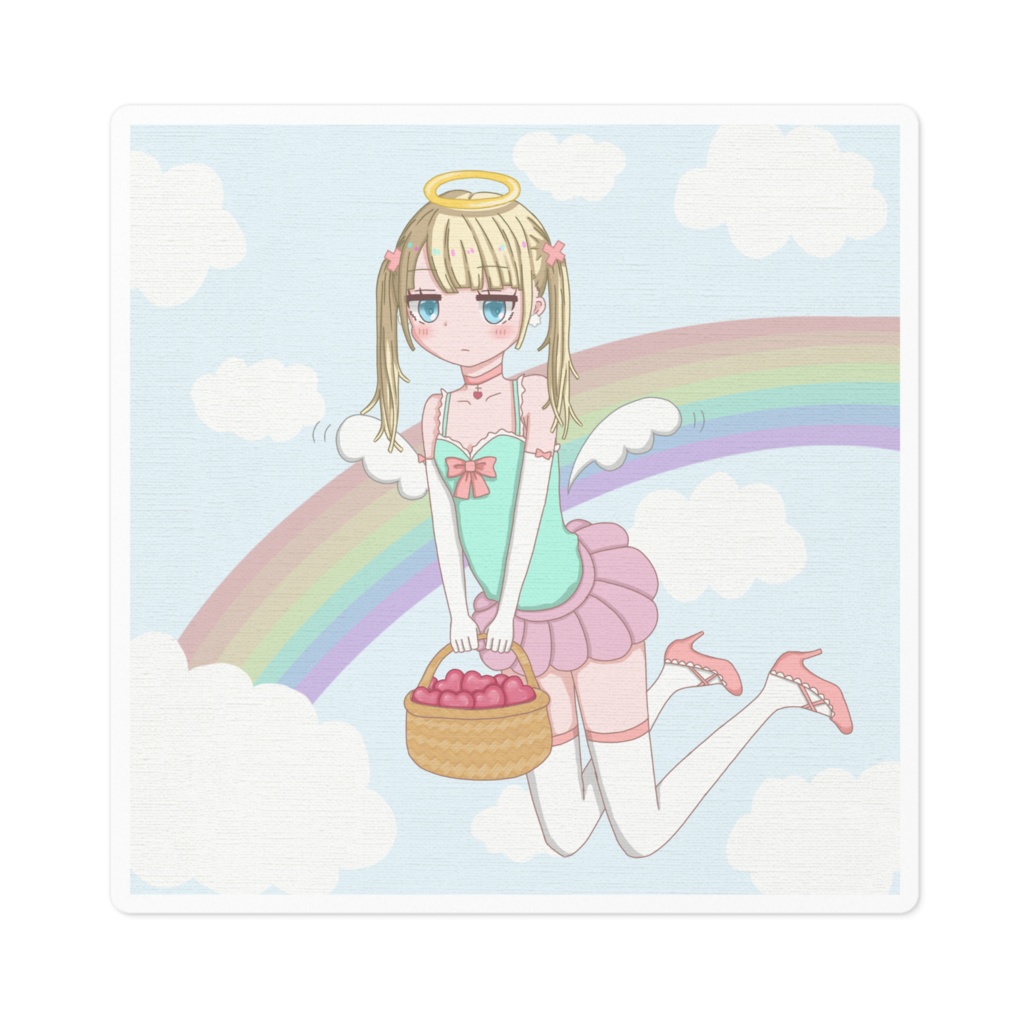 天使ステッカー(四角)