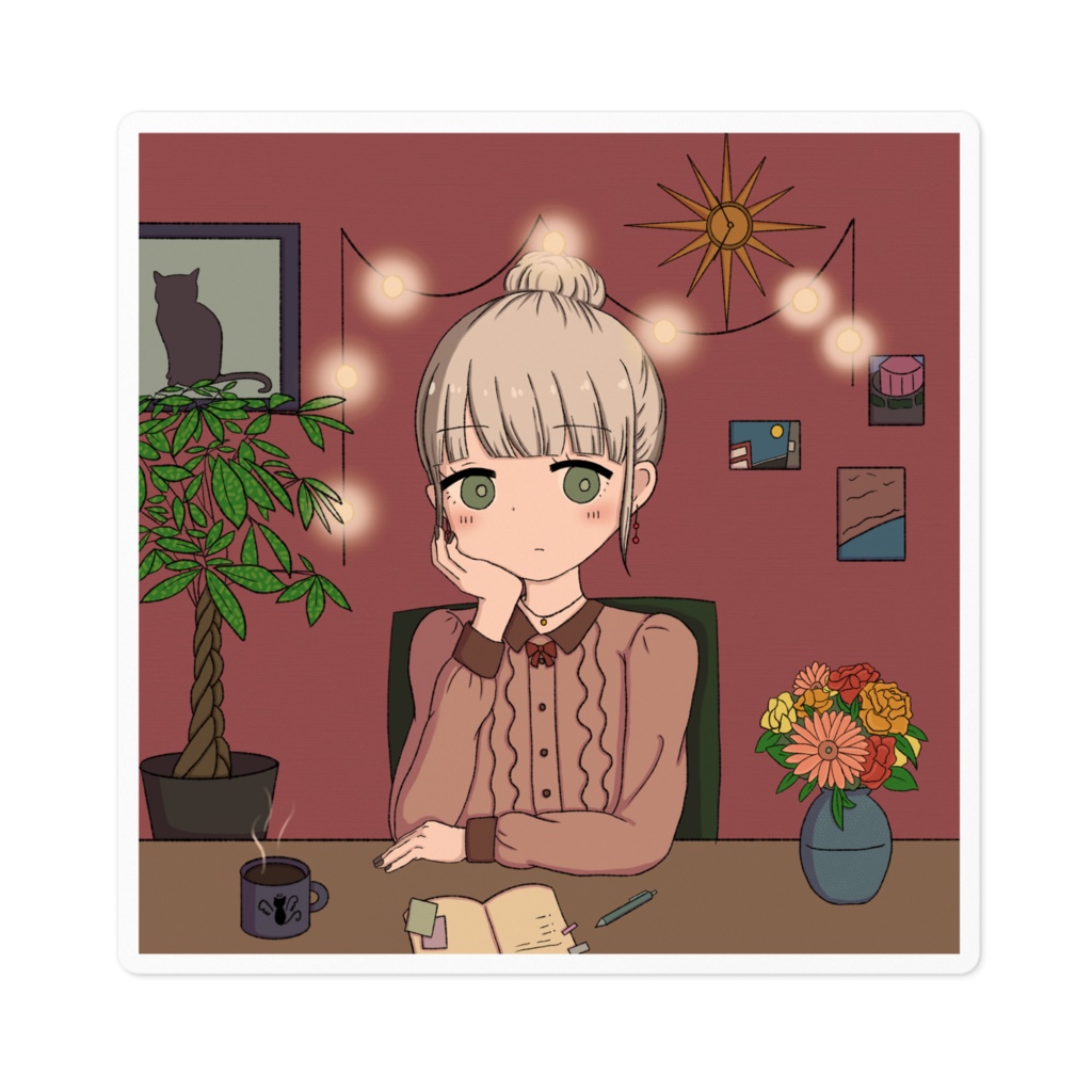 カフェステッカー