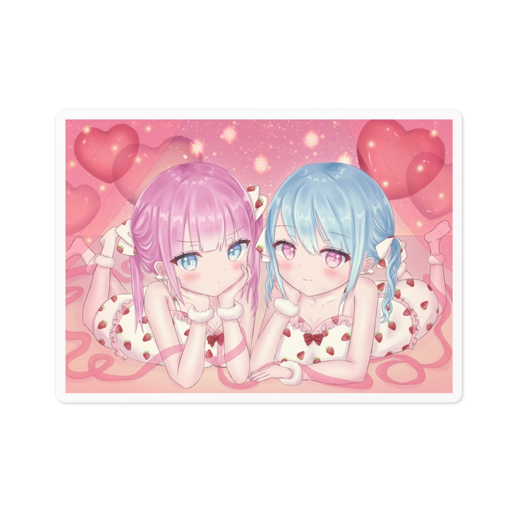 双子ステッカー