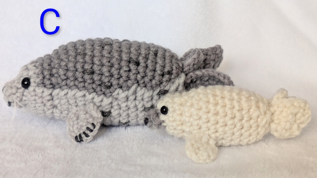 ゴマフアザラシ(親子)