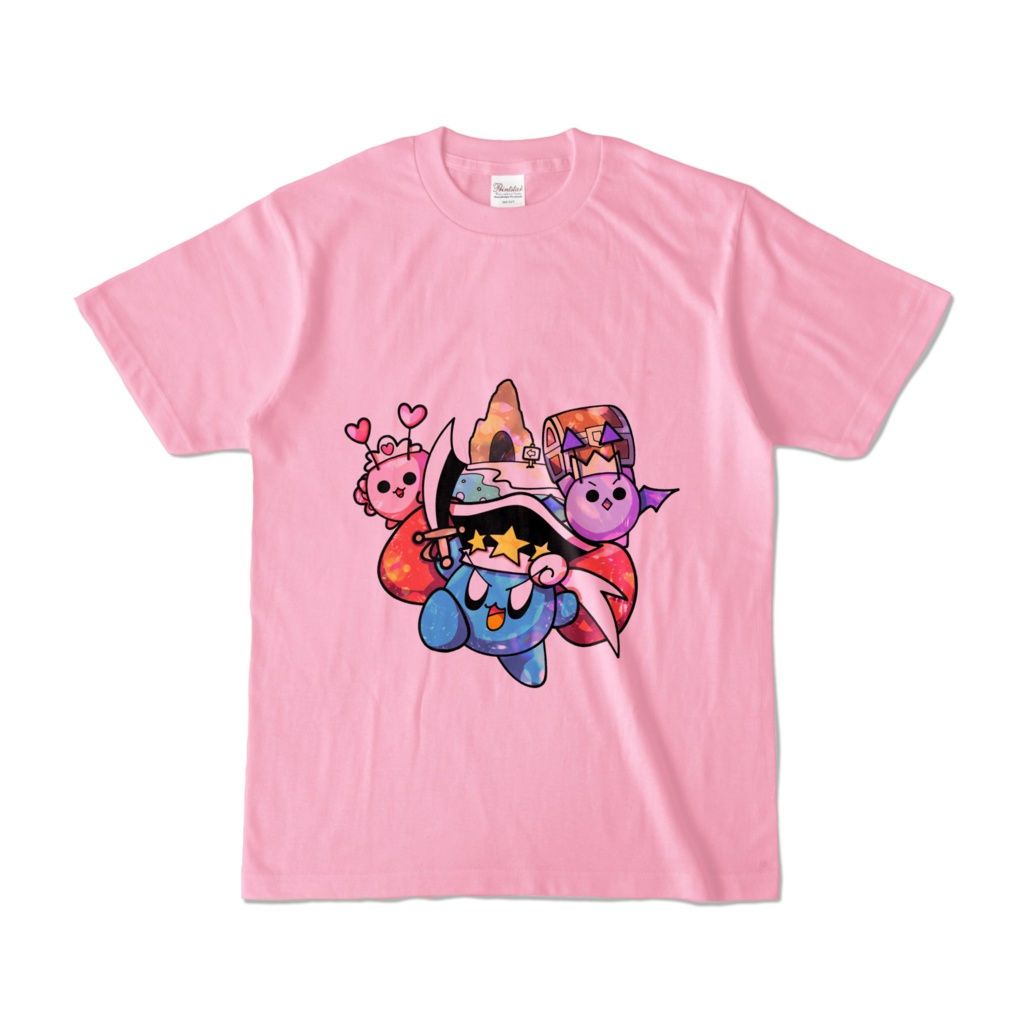 「ポケスター海ぞく団とお宝のねむる島」カラーTシャツ(ピーチ)