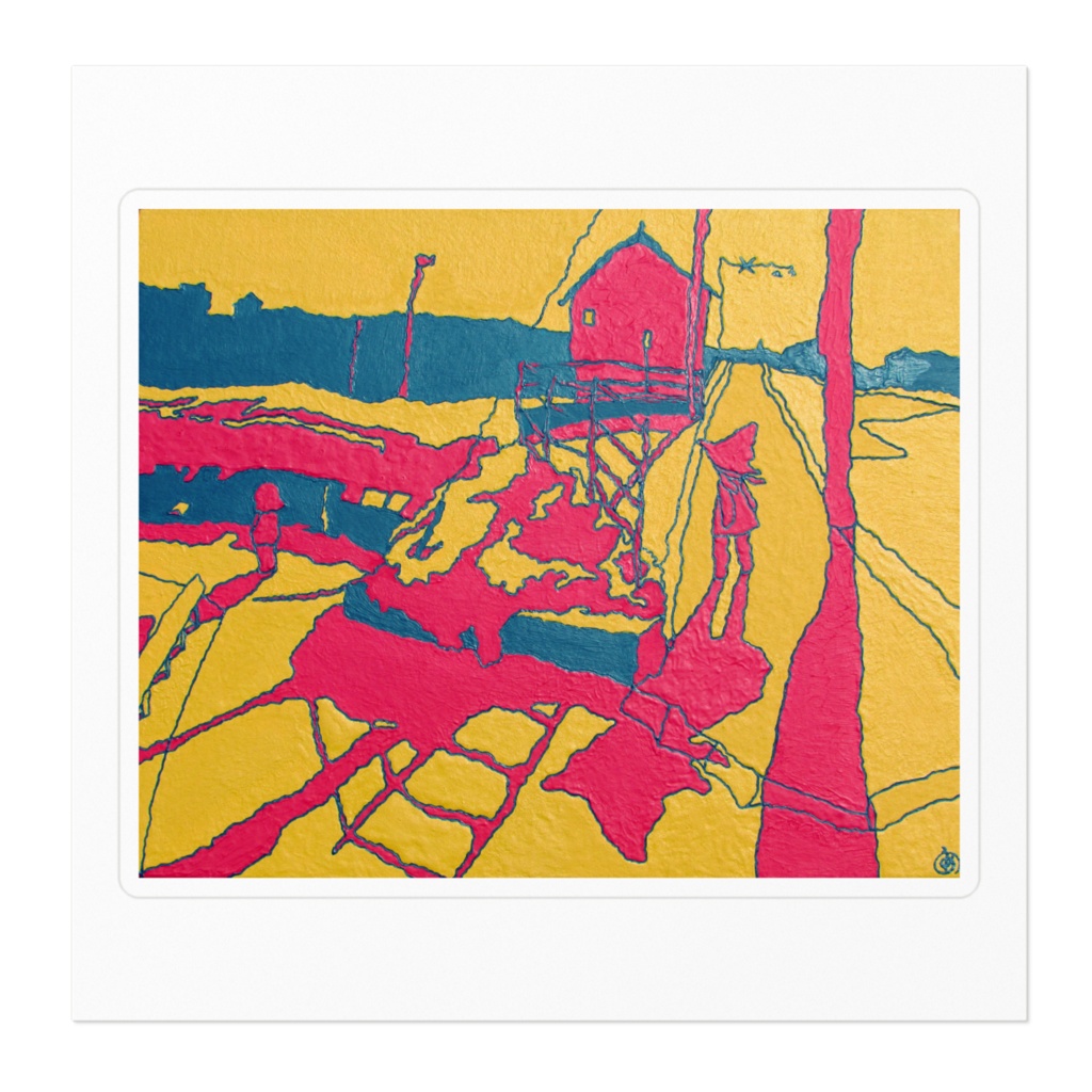 「あの子の」ステッカー100mm(ホワイト)