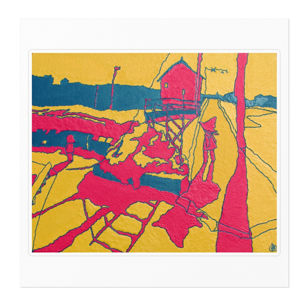 「あの子の」ステッカー160mm(ホワイト)