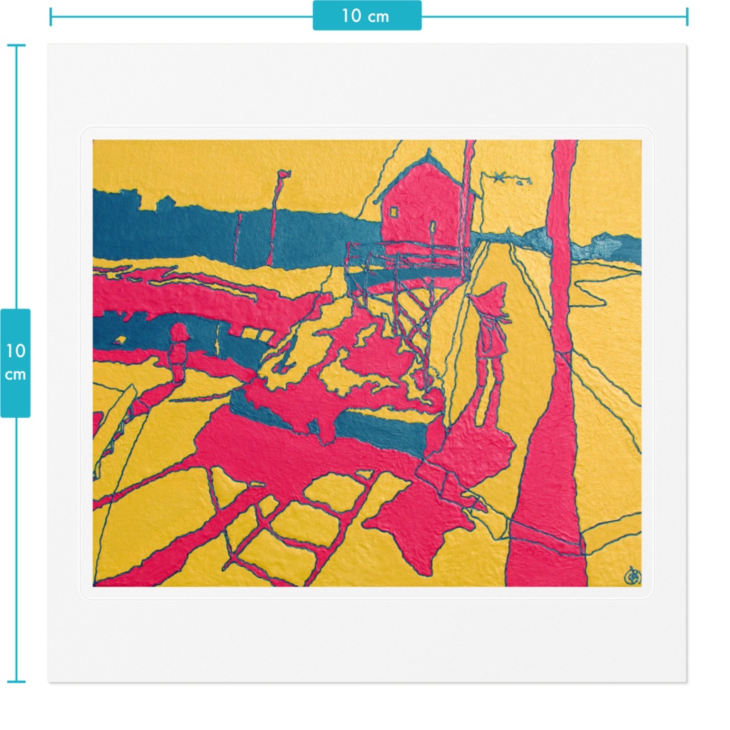 「あの子の」ステッカー100mm(クリア)