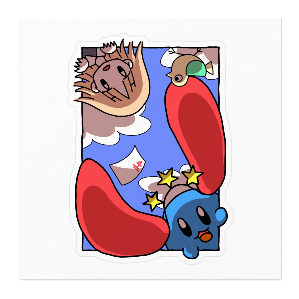 「白い駅」ステッカー100mm(ホワイト)