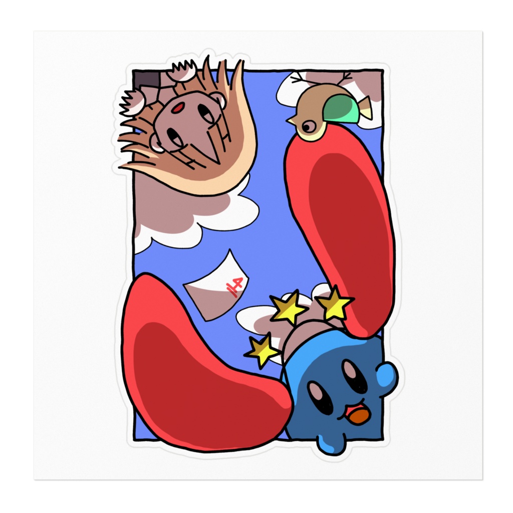 「白い駅」ステッカー160mm(ホワイト)