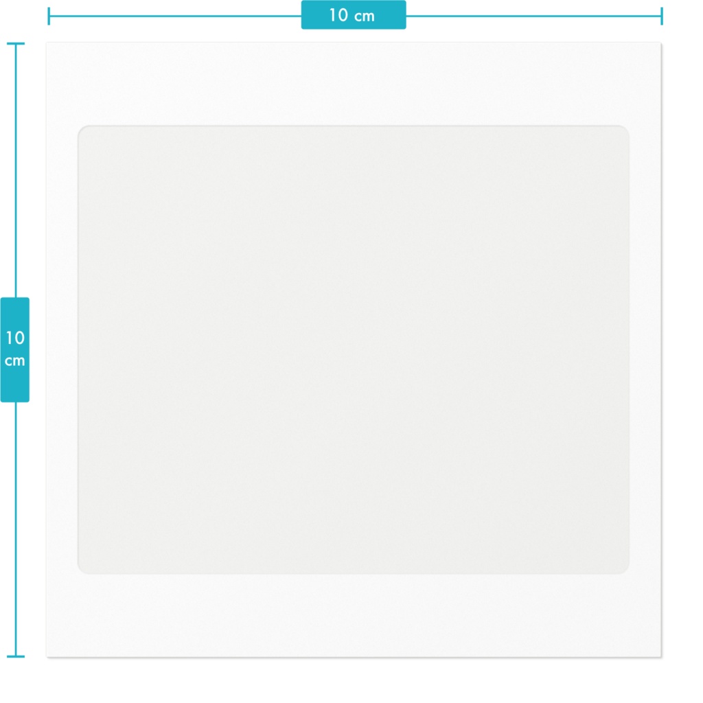 「たいくつな場所」ステッカー100mm(ホワイト)