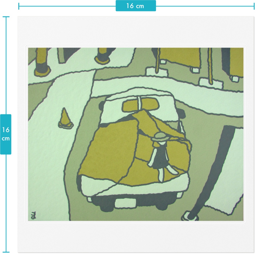 「たいくつな場所」ステッカー160mm(クリア)