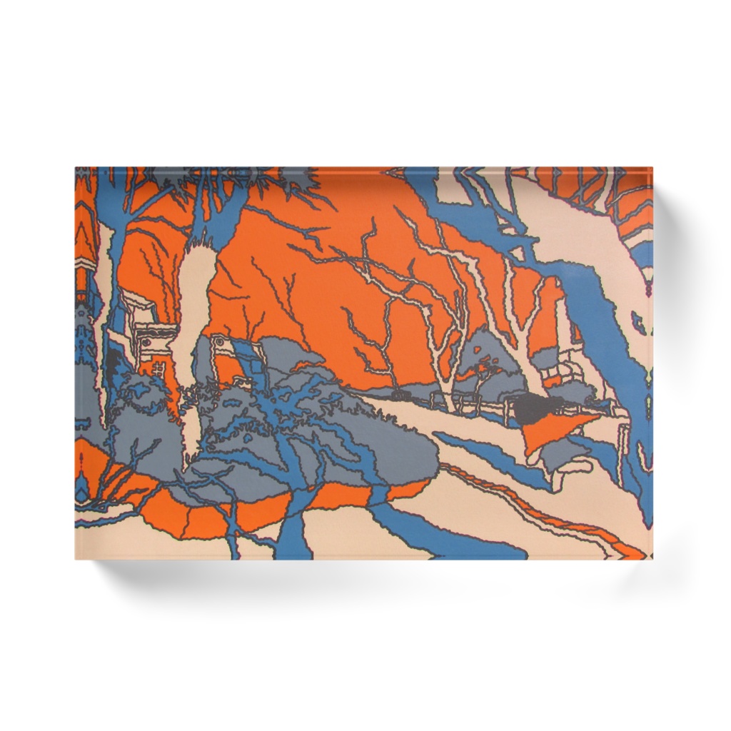 「追いかけて」アクリルブロック148×100(mm)(ホワイト)