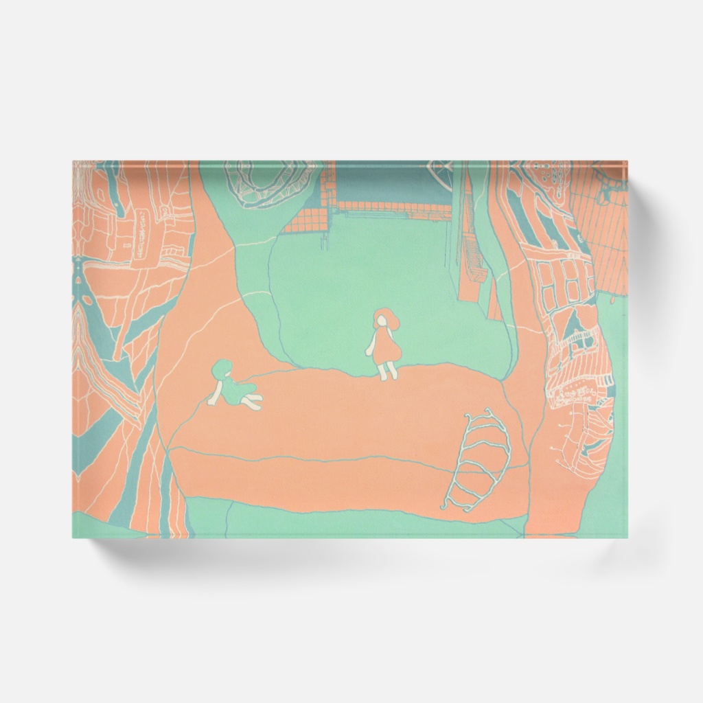 「上空の隠れ家」アクリルブロック148×100(mm)(クリア)