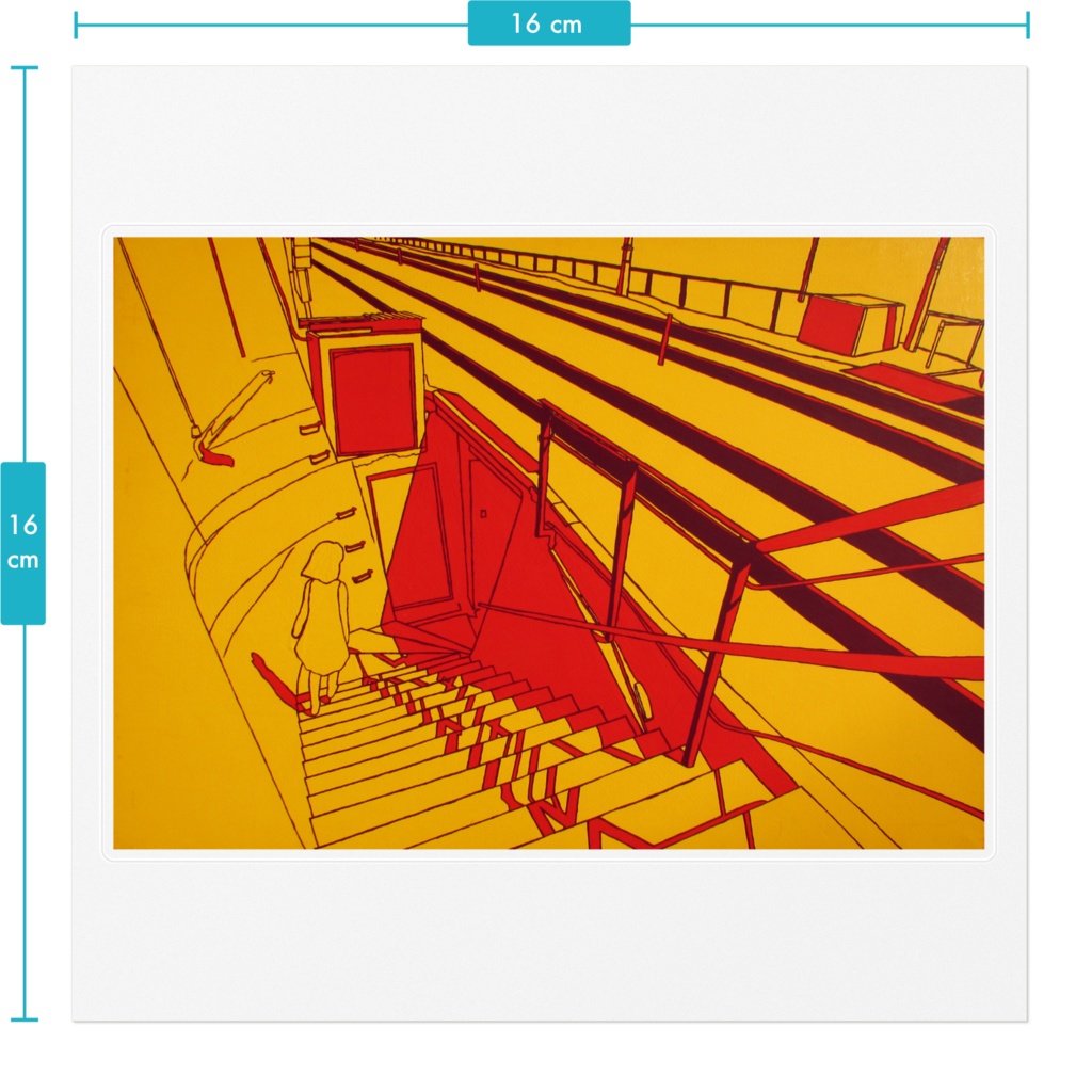 「おのみちのおんなのこ」ステッカー160mm(クリア)-夏