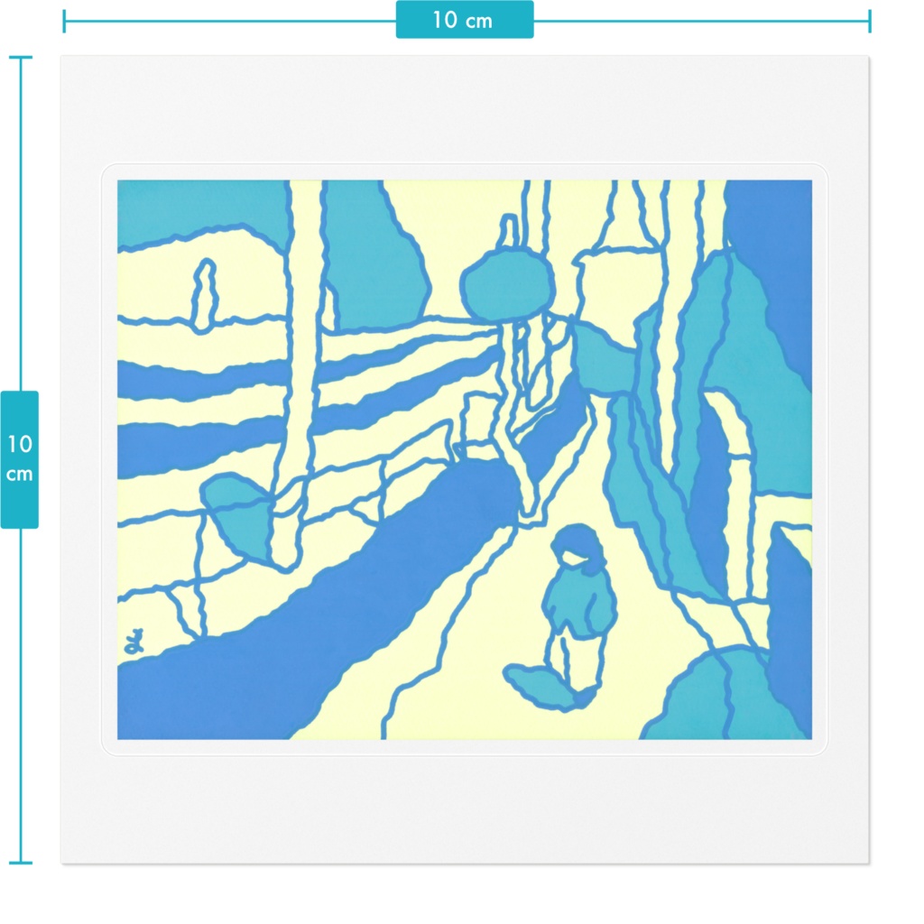 「さらば愛しき通学路」ステッカー100mm(クリア)-卒業
