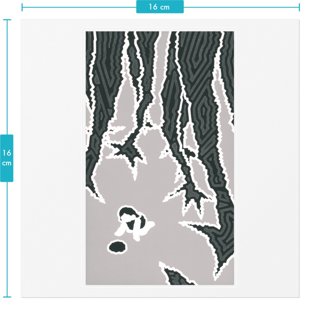 「ここに確かに在ったのに」ステッカー160mm(クリア)